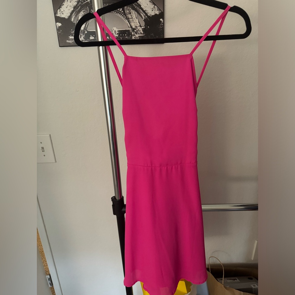 Lulus hit pink skater dress